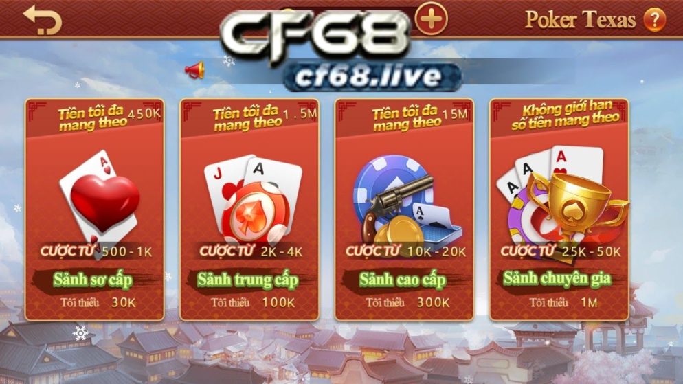 Mẹo chơi Poker Texas cf68 club áp dụng thành công 100%