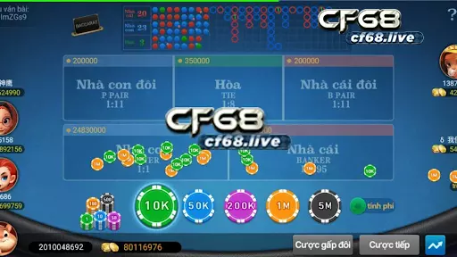 Chơi game giải trí tại cf68