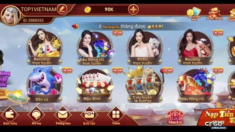 Tìm hiểu những thông tin cơ bản của cổng game club cf68