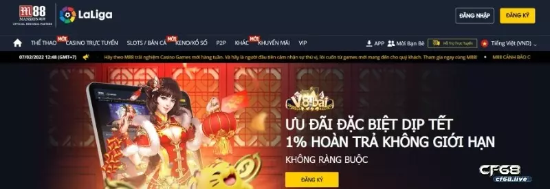 M88 là cái tên tuyệt vời để cung cấp game lô tô