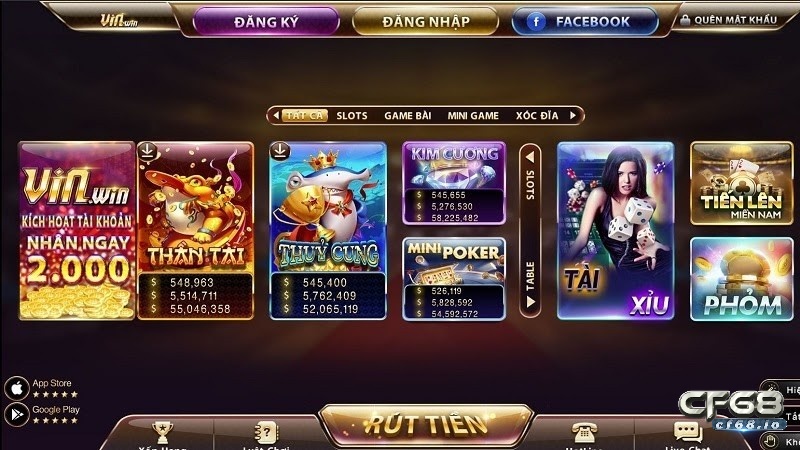 Ưu điểm các tựa Game bai online tại Cf68 