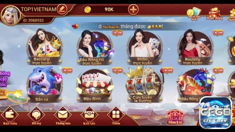 Game bài đổi thưởng uy tín ở Cf68 tuyển tập