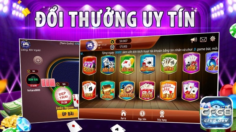 Cùng CF68 khám phá các game bài online đổi thưởng nhé!