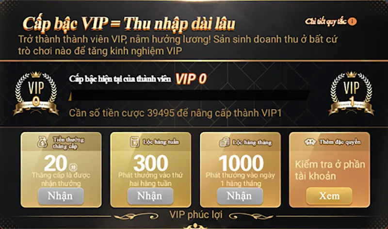 Trở thành VIP tại CF68.DEV để tận hưởng nhiều khuyến mãi hấp dẫn