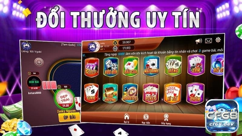 Top những game bài đổi thưởng uy tín nhất hiện nay chi tiết