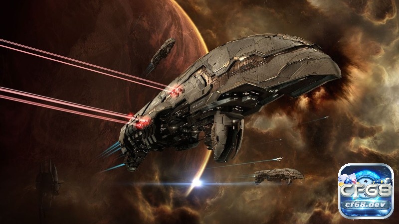 EVE Online đạt được một mức độ cao về đồ họa và âm thanh, mang đến cho người chơi một trải nghiệm chiến đấu ngoạn mục.