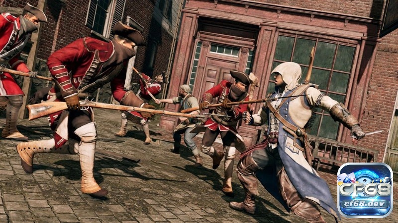 Game Assassin’s Creed 3 tạo ra một môi trường sống động và đa dạng trong game, mang đến trải nghiệm tương tác với thế giới xung quanh.