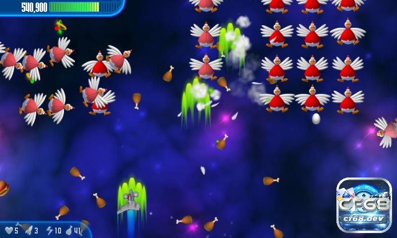 Game Chicken Invaders 3 có 2 chế độ là chơi đơn và nhiều người chơi