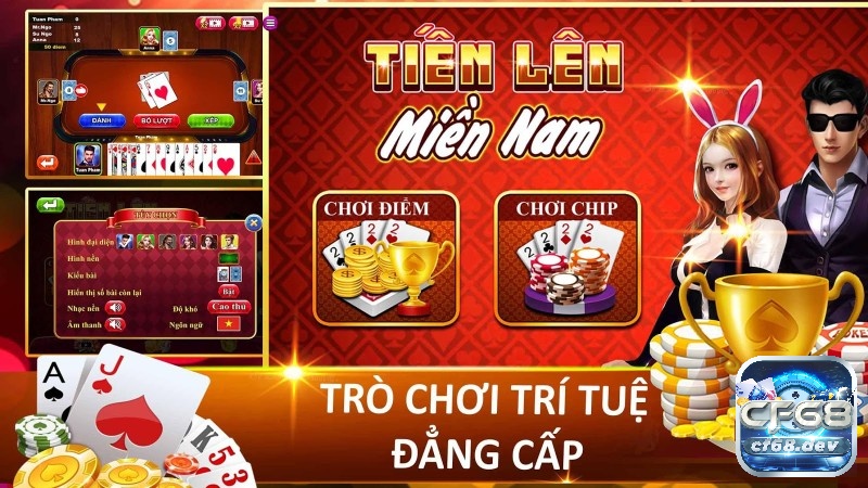 Game đánh bài tiến có lối chơi đơn giản nên phù hợp với mọi đổ tuổi