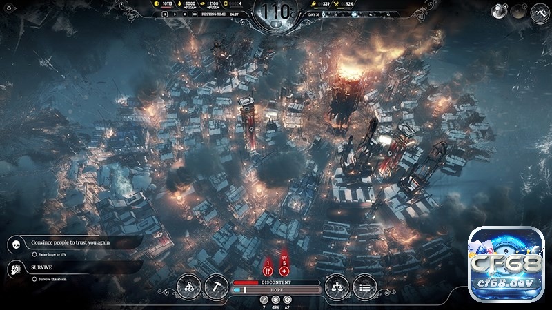 Frostpunk - tựa game sinh tồn pc đưa người chơi vào một cuộc chiến đầy khắc nghiệt