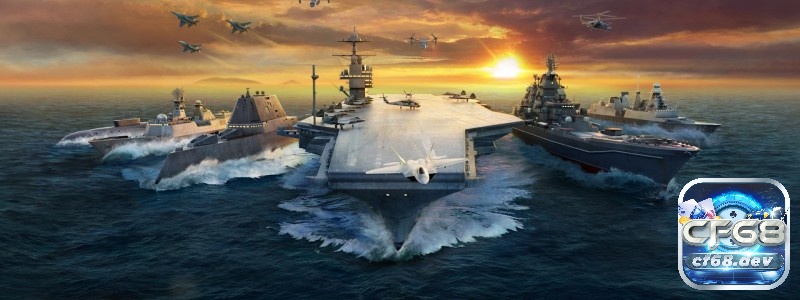 Trong Modern Warships: Sea Battle, bạn được chỉ huy cả một hạm đội trong các trận chiến