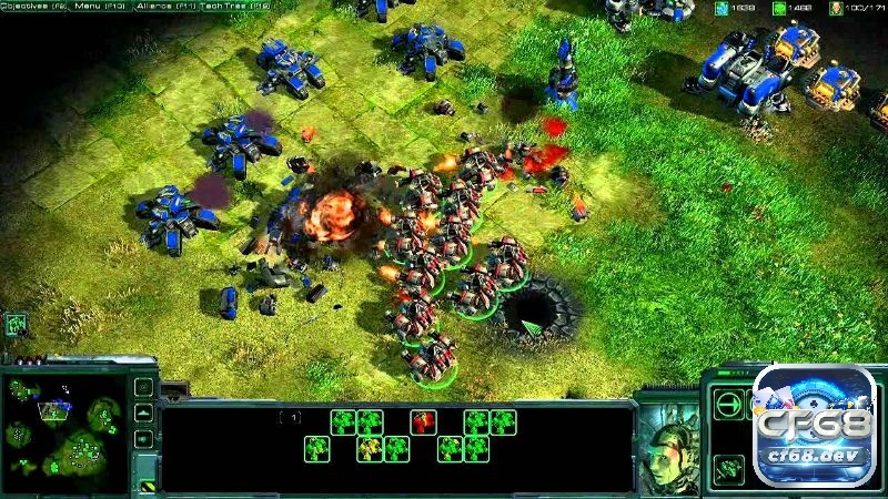 Jim Raynor đứng đầu đội quân chiến đấu chống lại thế lực độc tài trong Game StarCraft II: Wings of Liberty